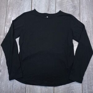 Segments Merino Wool Top Women M Black Long Sleeve Base Layer Shirt